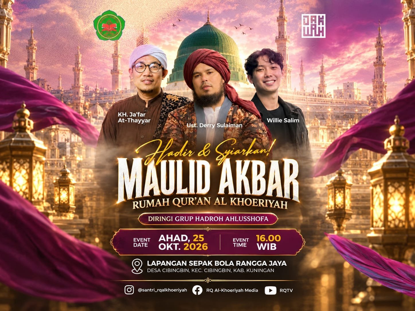 Poster Maulid Akbar Rumah Qur'an Al Khoeriyah